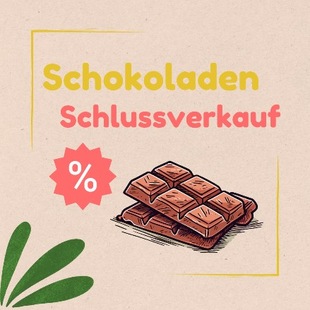 Schokoladenschlussverkauf im GeschenkBaumShop!